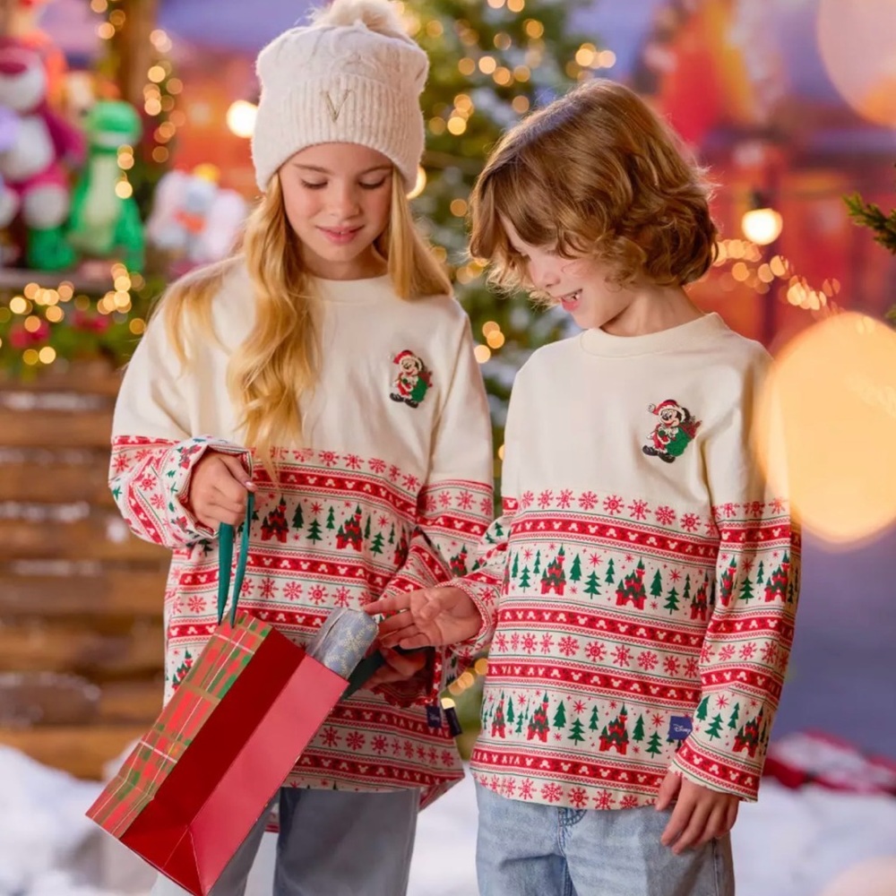 2025 Disney Christmas Holiday  kids spirit jersey size L Sold Out